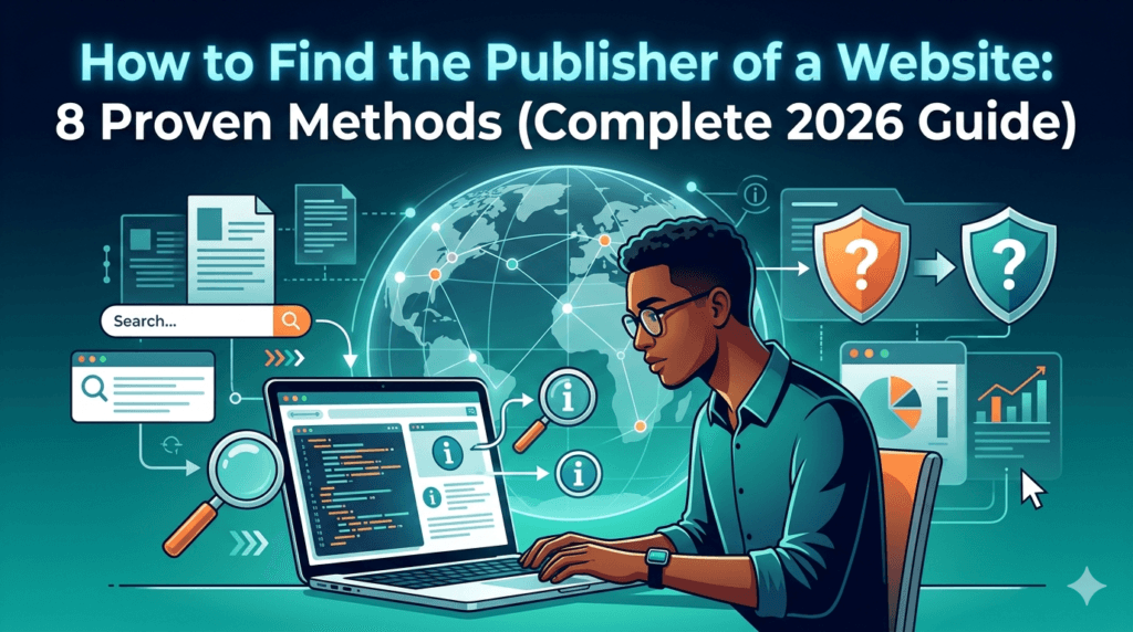 How to Find the Publisher of a Website: 8 Proven Methods (Complete 2026 Guide)