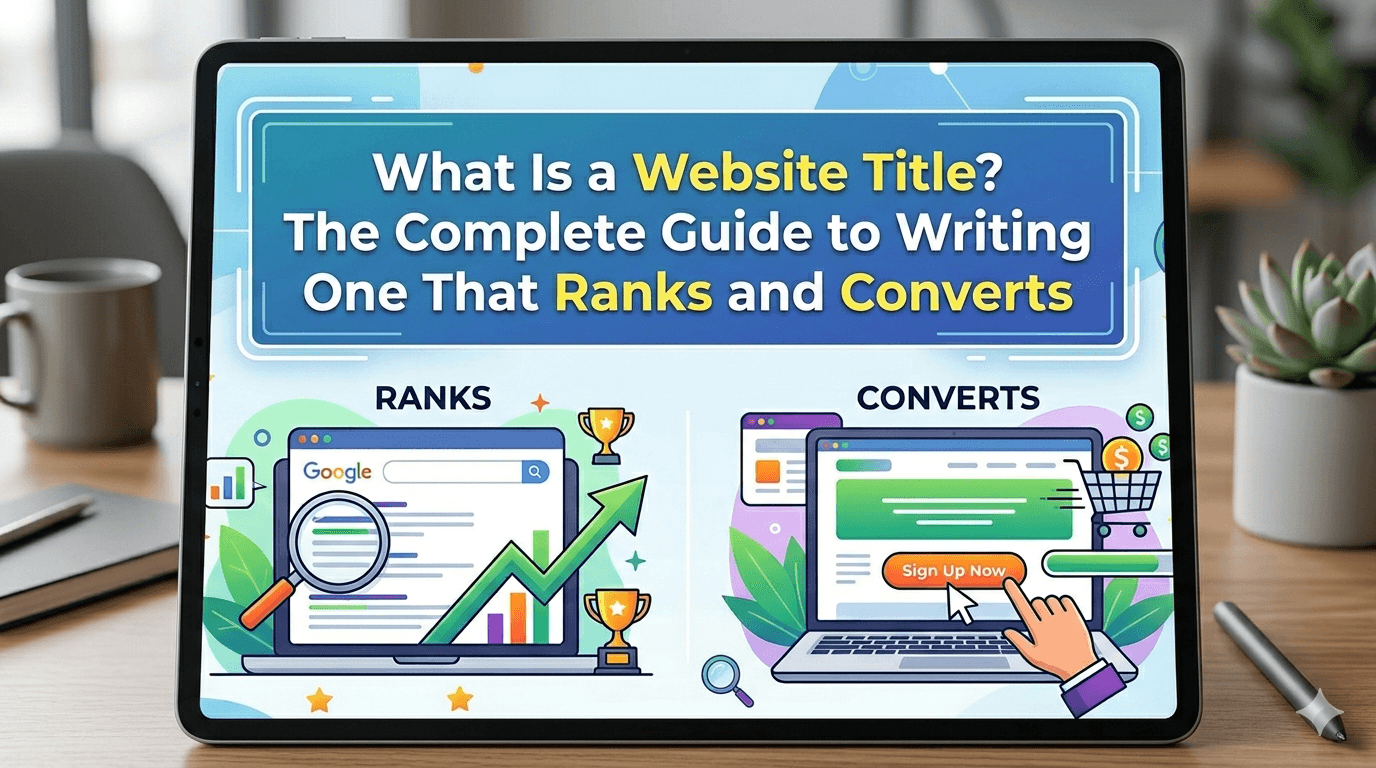 what is a website title img