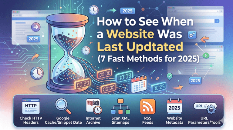 How to See When a Website Was Last Updated (7 Fast Methods for 2026 ...