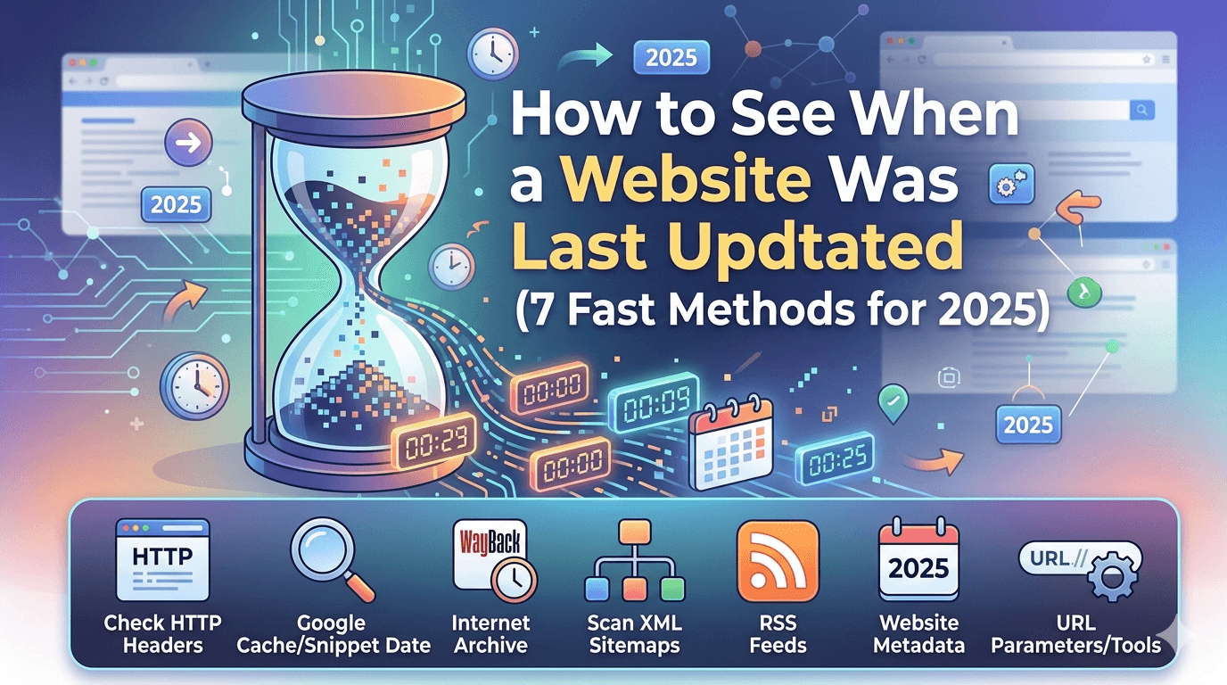 how to see when a website was last updated