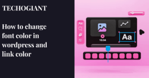how to change font color in wordpress