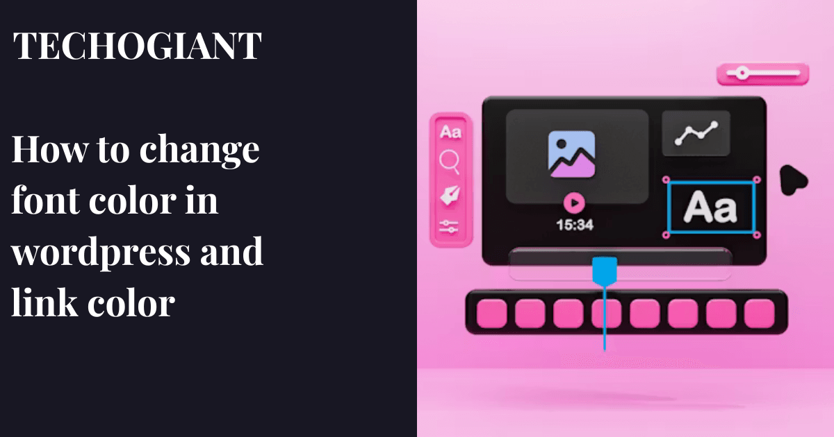 how to change font color in wordpress