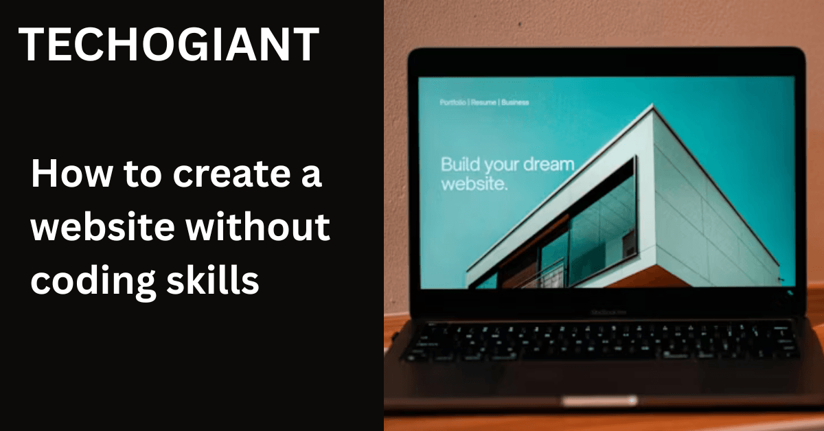 how to create a website without coding skills img